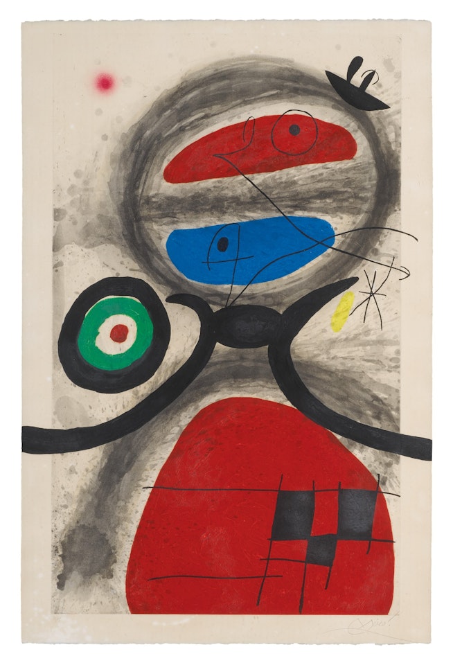 L"AÏEULE DEVANT LA MER (DUPIN 484) by Joan Miró