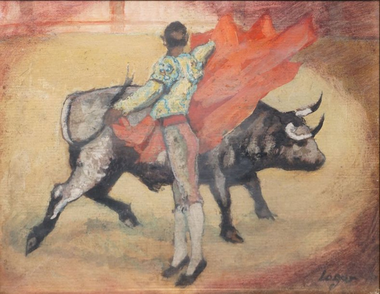 The bullfighter"s pass by Celso Lagar