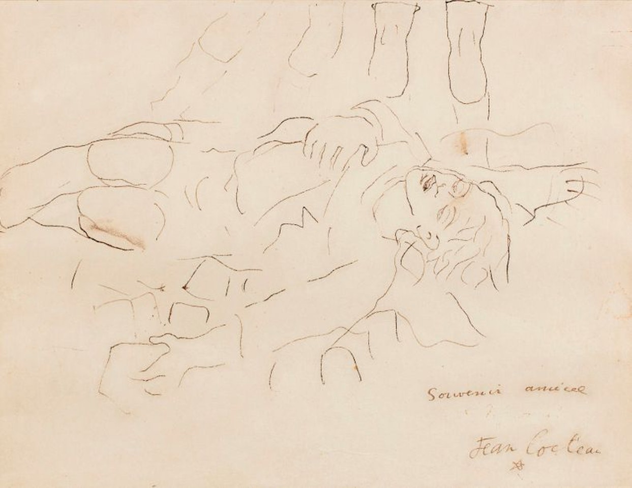 Student Paul injured by student Dargelos, Les Enfants terribles by Jean Cocteau