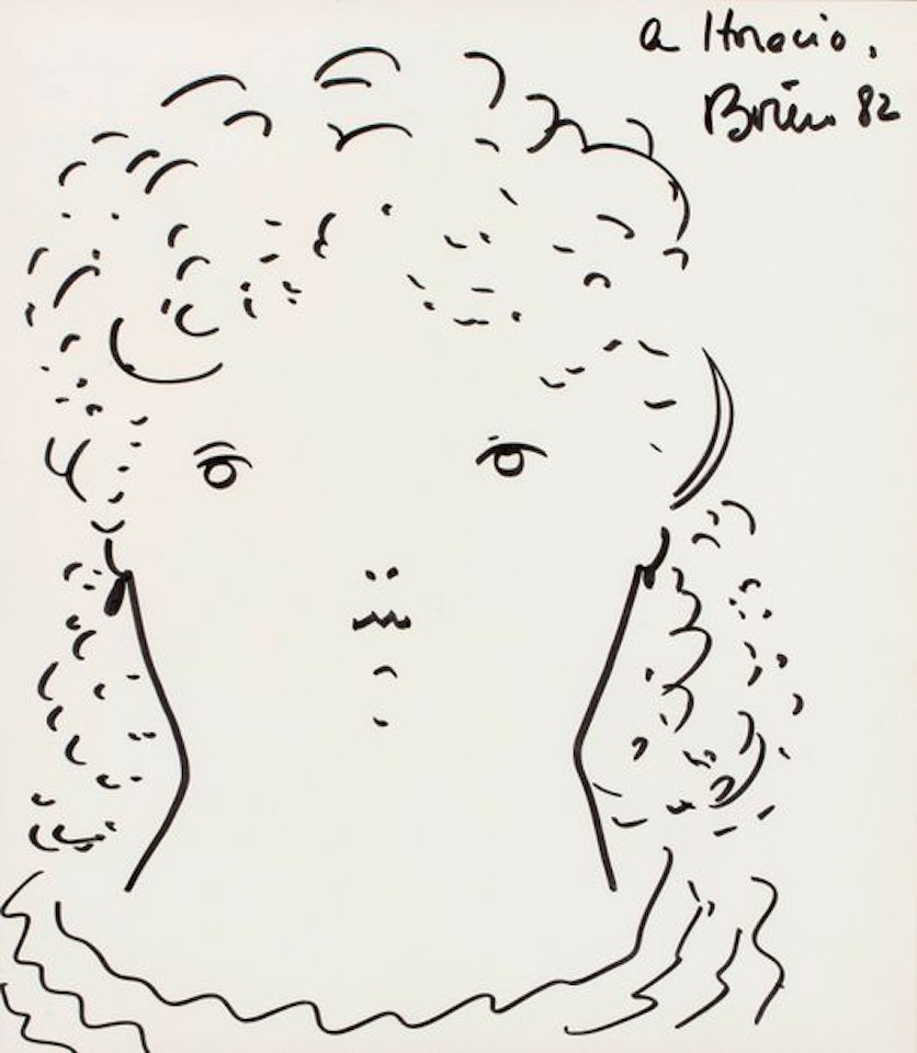 Head of a woman by Fernando Botero