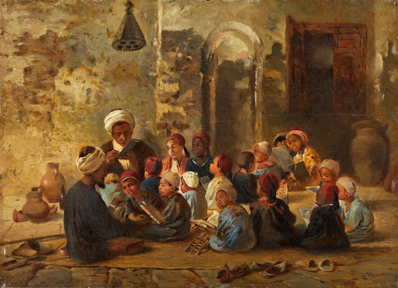 Schoolroom in Cairo by Konstantin Makovsky