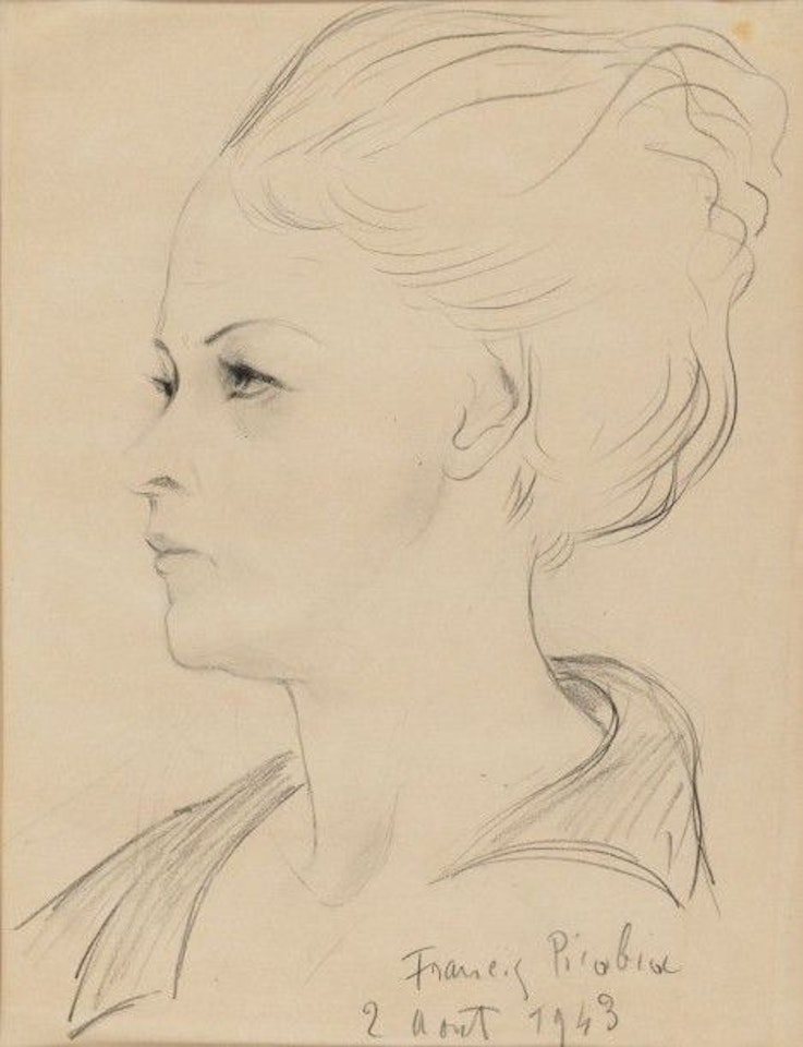 Face of a woman, August 2, 1943 by Francis Picabia