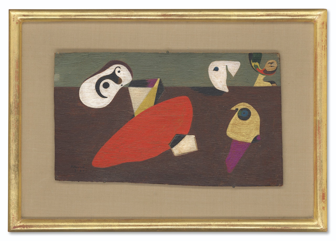 Oiseau mare de sang sur la plaine by Joan Miró