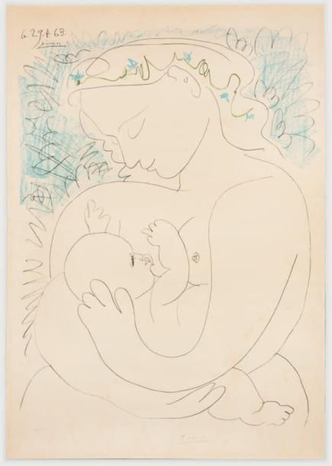 Grand maternity by Pablo Picasso