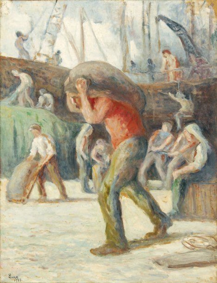Rouen, the tank tops by Maximilien Luce