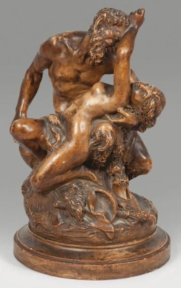 Fauna and bacchante Group by Albert-Ernest Carrier-Belleuse