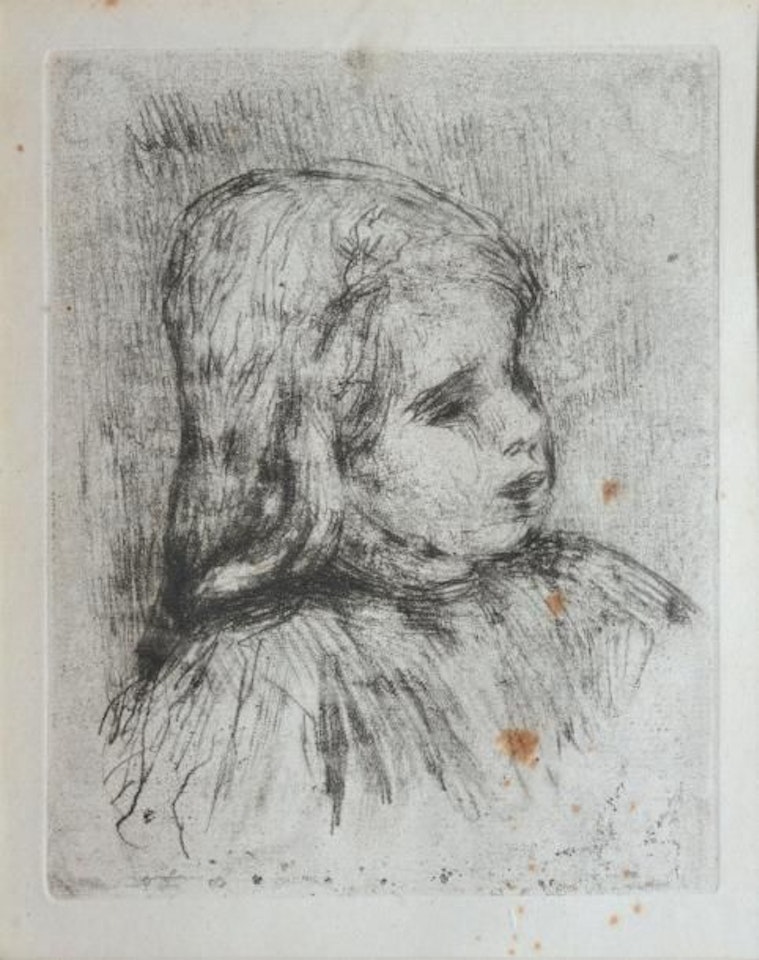 Claude Renoir, three-quarter to the right by Pierre-Auguste Renoir