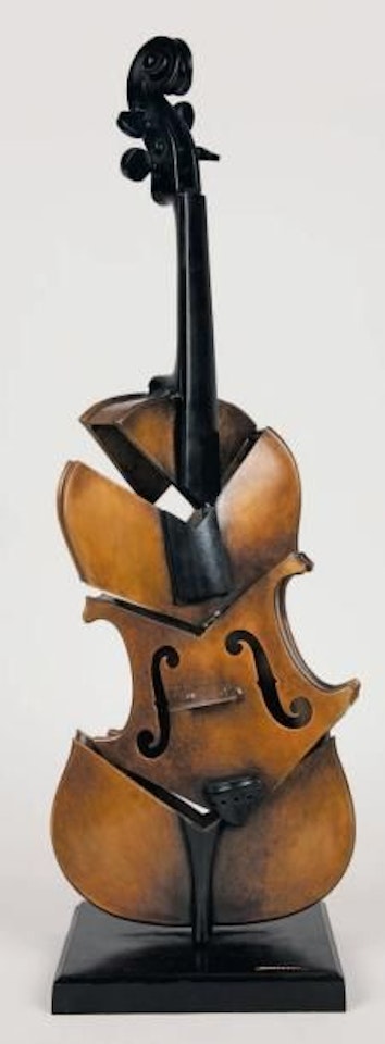 Coupe violin II - Homage to Picasso by Arman