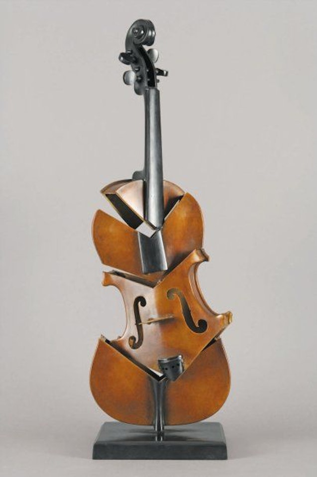 Cut violin, II, Homage to Picasso by Arman