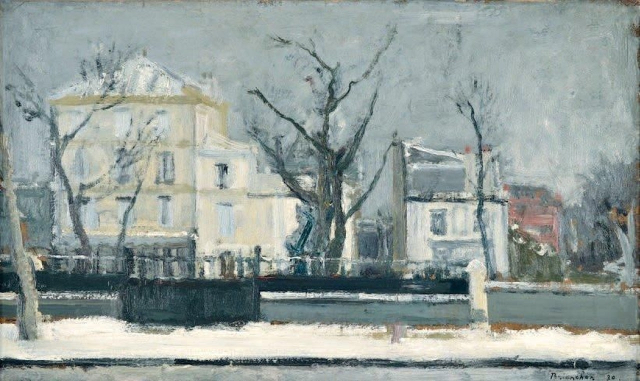 La Neige à Neuilly by Maurice Brianchon