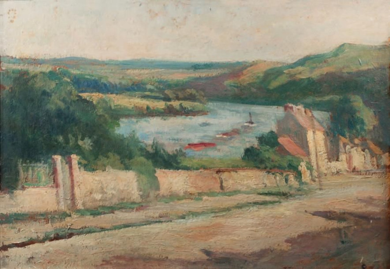 Rolleboise, The Seine seen from the coast of Rolleboise by Maximilien Luce