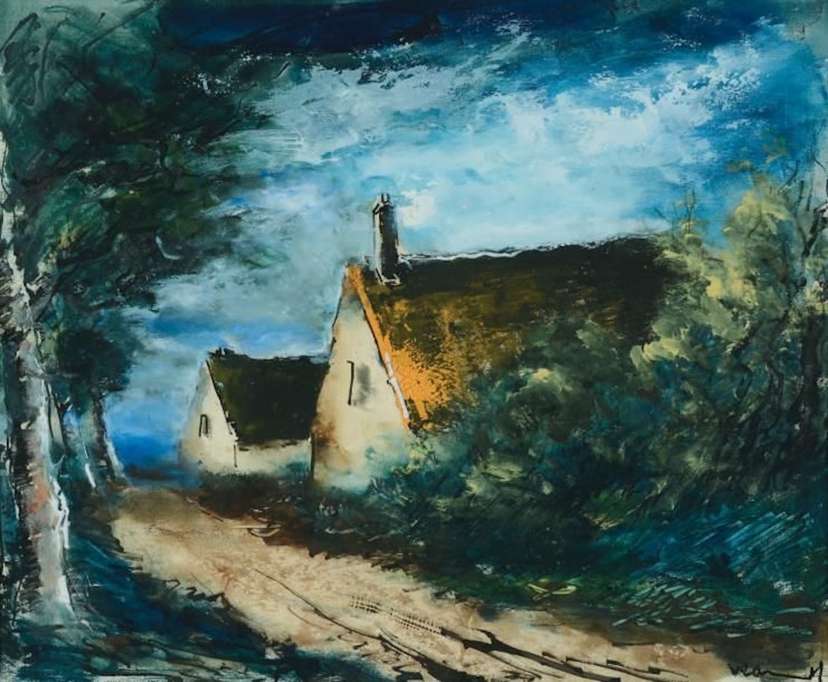 Road to the two houses by Maurice de Vlaminck