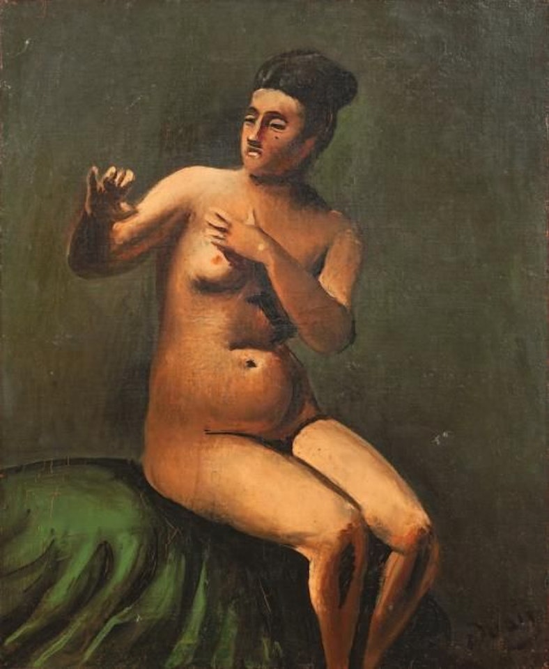 Seated nude by Andre Derain