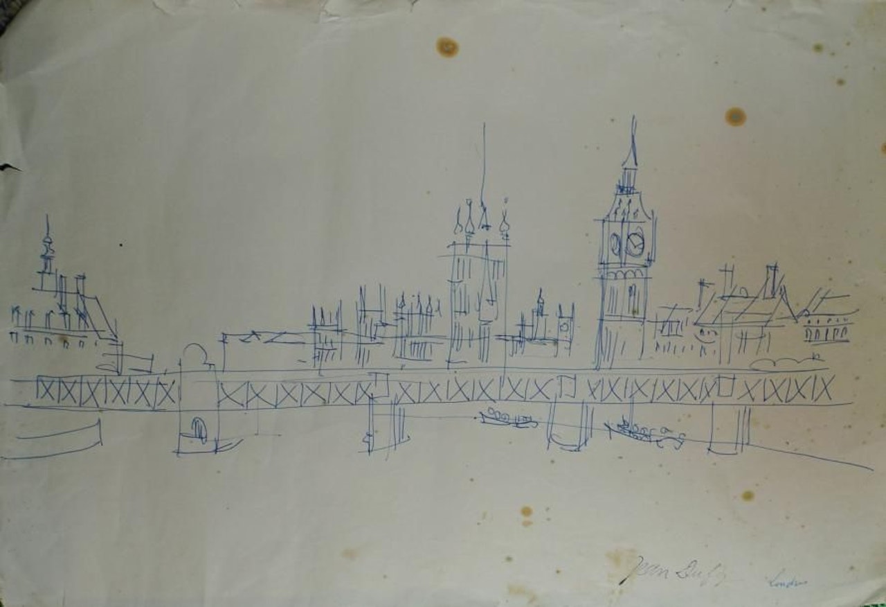 Architectural view - View of Florence - View of Rome by Jean Dufy