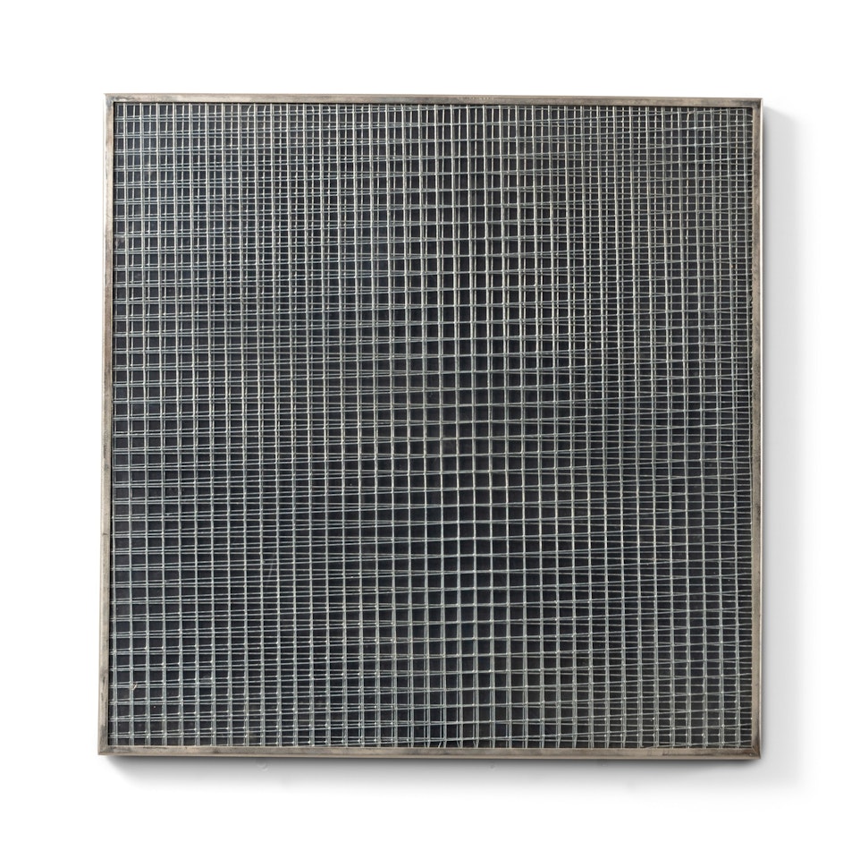 Ohne Titel (Trames) (Untitled - grids or Grillage (Wire mesh) by Francois Morellet