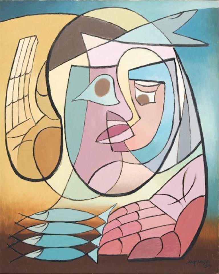 The man with the fish, Palermo by Leopold Survage