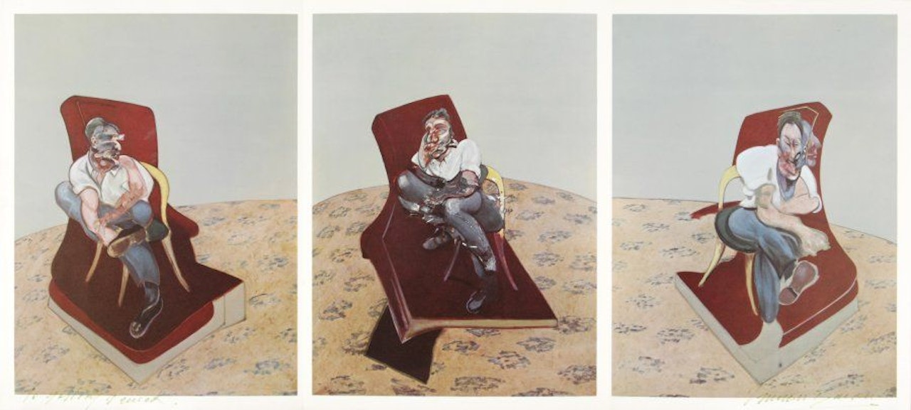 Triple portrait by Francis Bacon