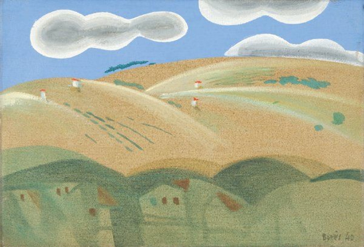 Landscape with clouds by Francisco Bores