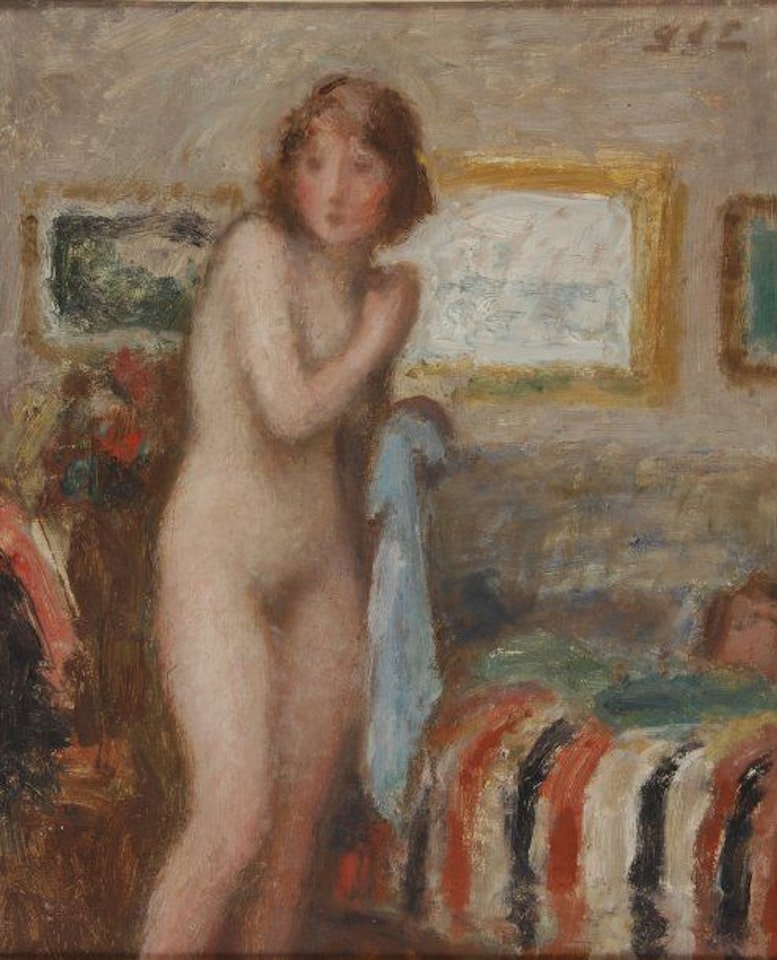 Nude in a blue shirt by Georges d’Espagnat