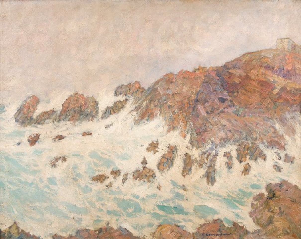 Spray on the rocks by Jean Julien Lemordant