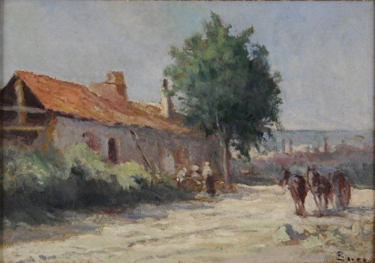 Cabaret on the Vaugirard Zone, demolition of the fortifications by Maximilien Luce