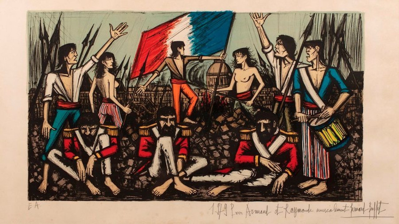 The storming of the Tuileries by Bernard Buffet