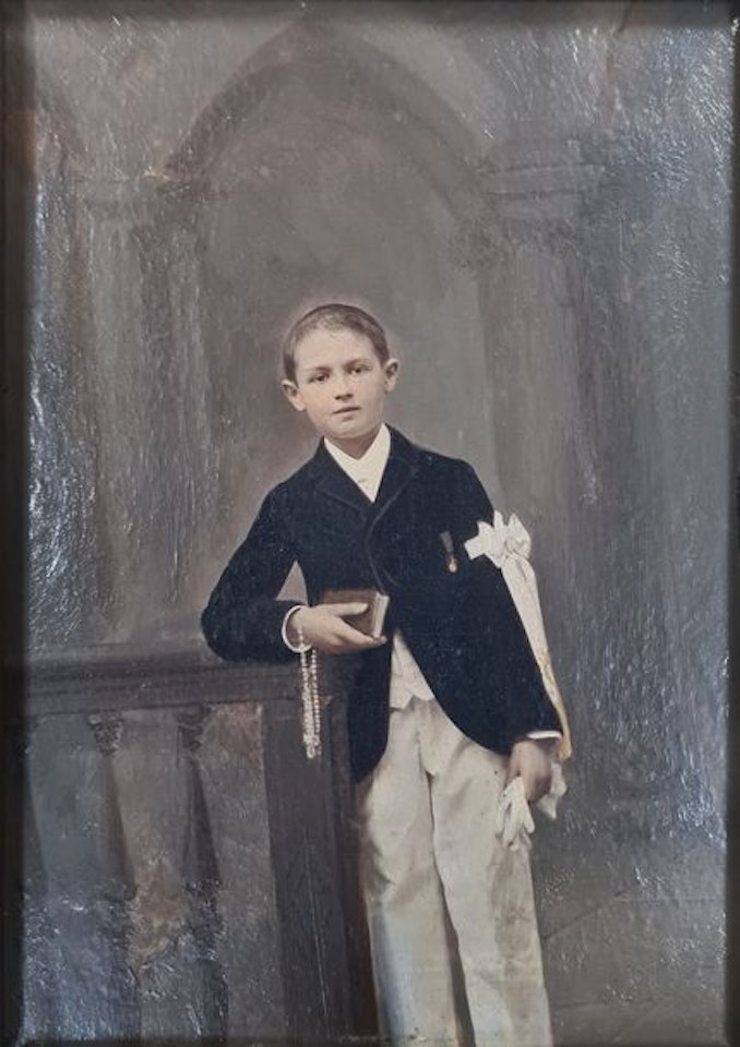 Communicant in Reims (Abel borderia photographer in Reims?) by French School