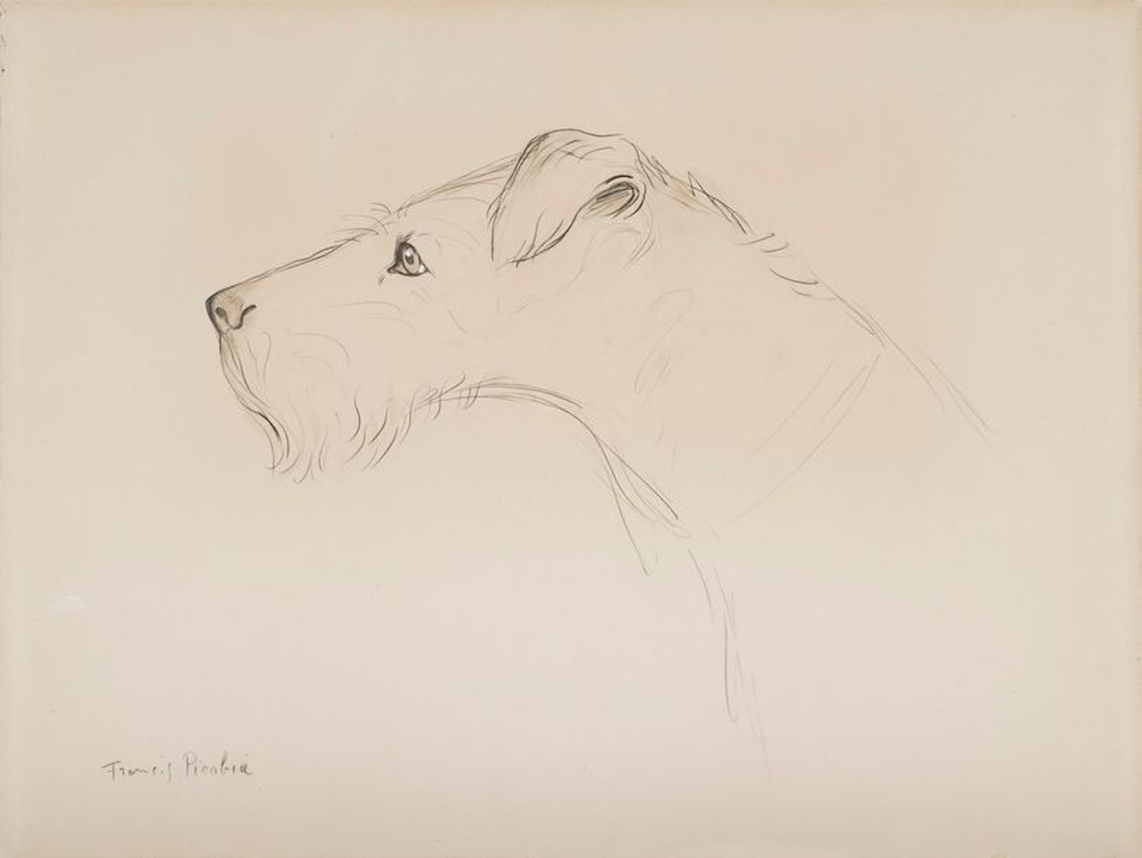 Dog in profile by Francis Picabia