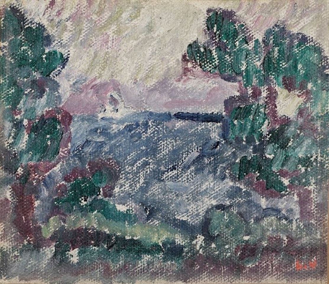 Pine trees by the sea by Louis Valtat