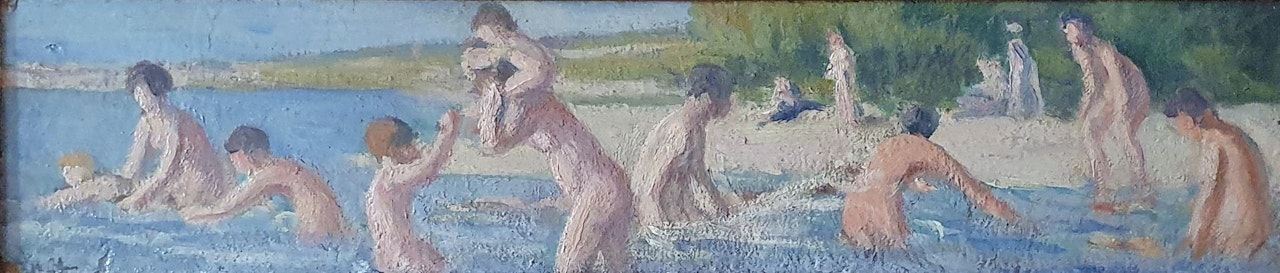 Swimming by Maximilien Luce