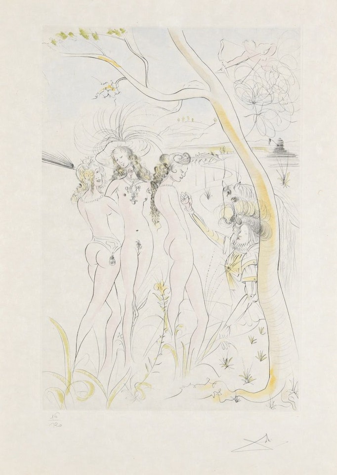 The judgment of Paris by Salvador Dali