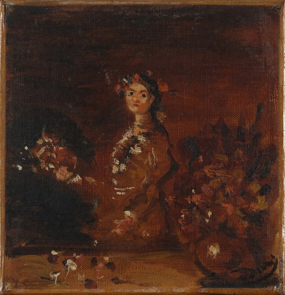 Woman with bouquets by Andre Derain