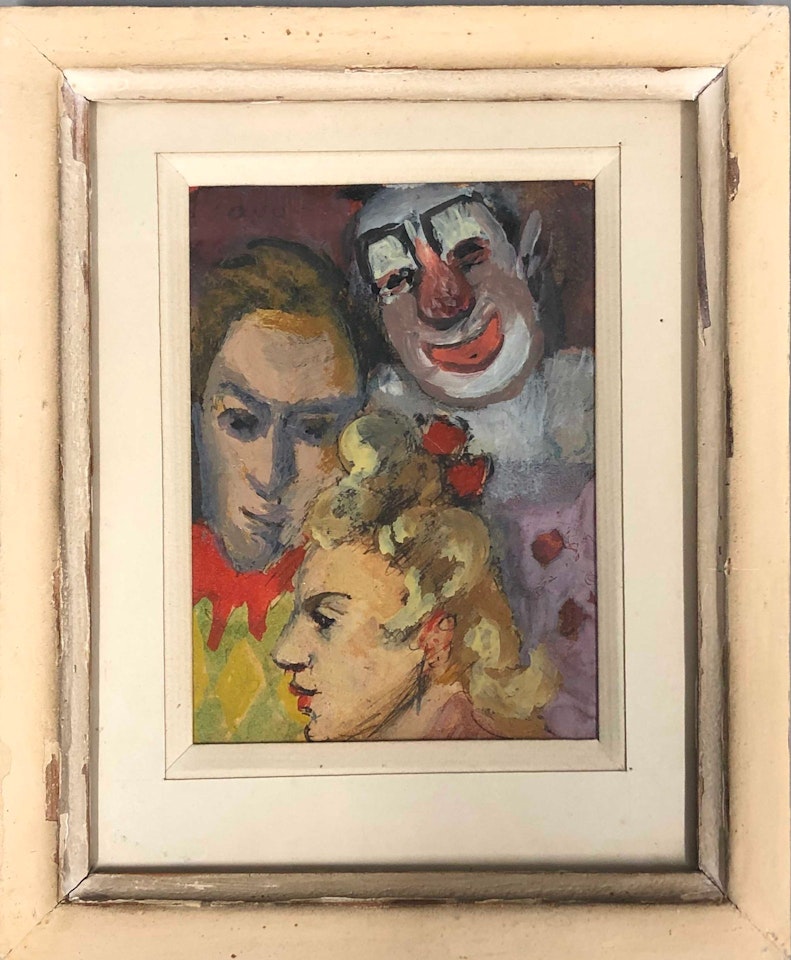 Three circus figures by Celso Lagar