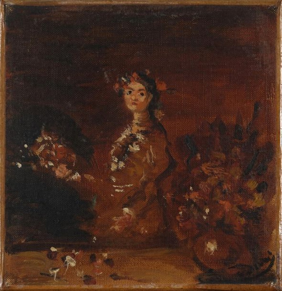 Woman with bouquets by Andre Derain