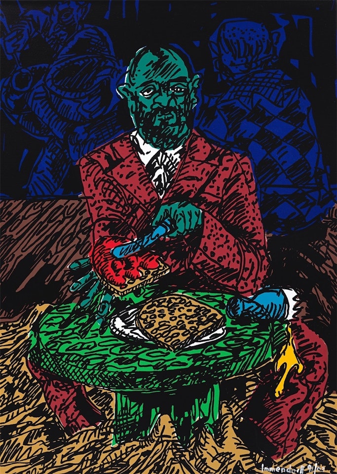 ”Baselitzfrühstück” by Jörg Immendorff