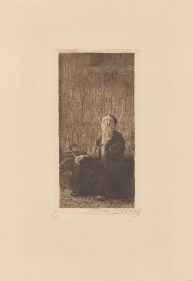 ”An der Kirchenmauer” by Kathe Kollwitz