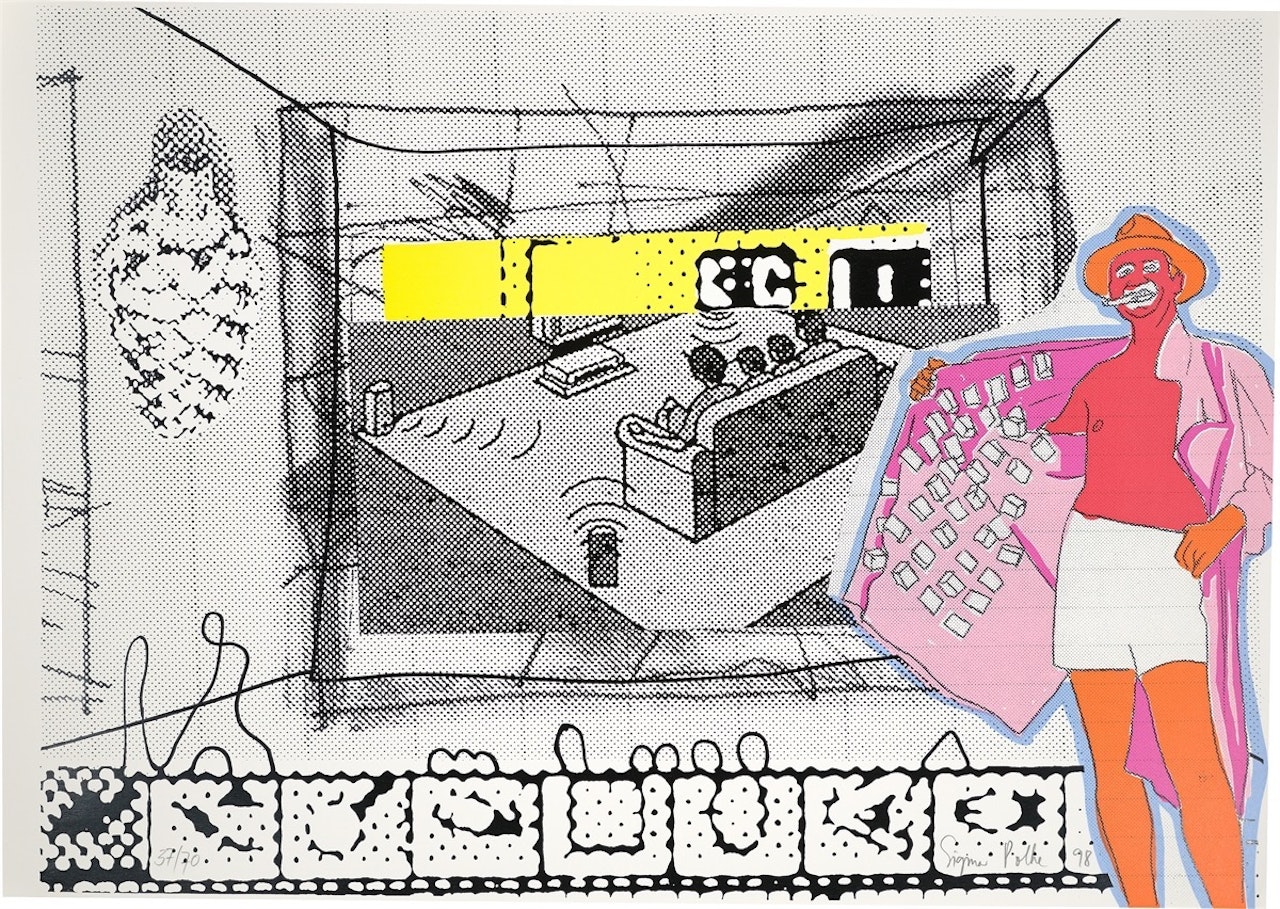 ”Filmvorführung” by Sigmar Polke