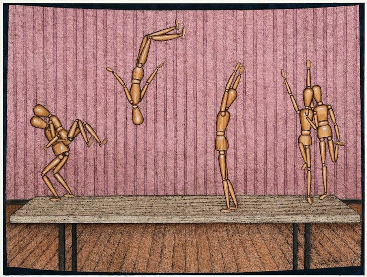 THE TUMBLERS by John Brack