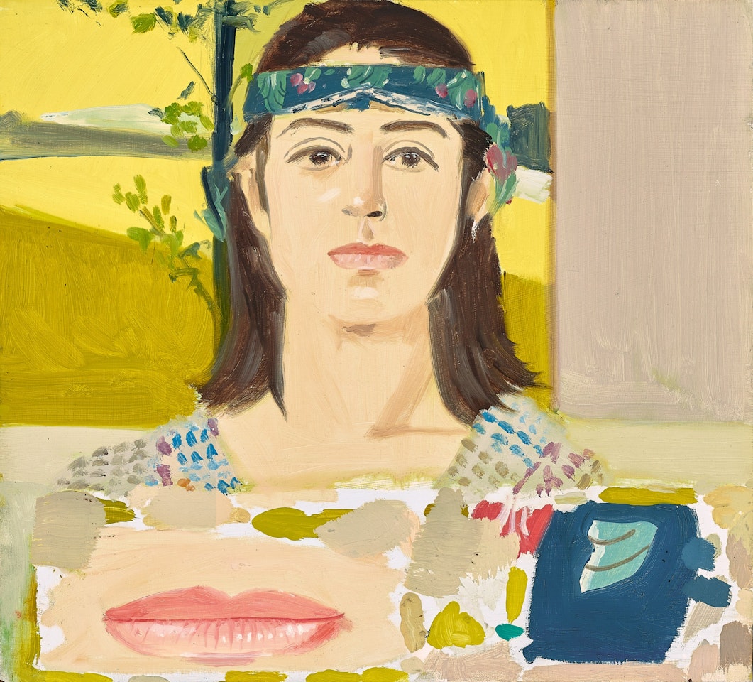 ADA WITH HEAD BAND AND LIPS by Alex Katz