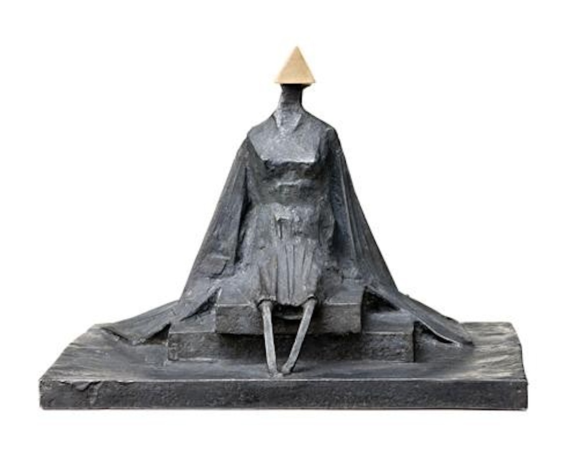 SITTING WOMAN IN ROBES III by Lynn Chadwick