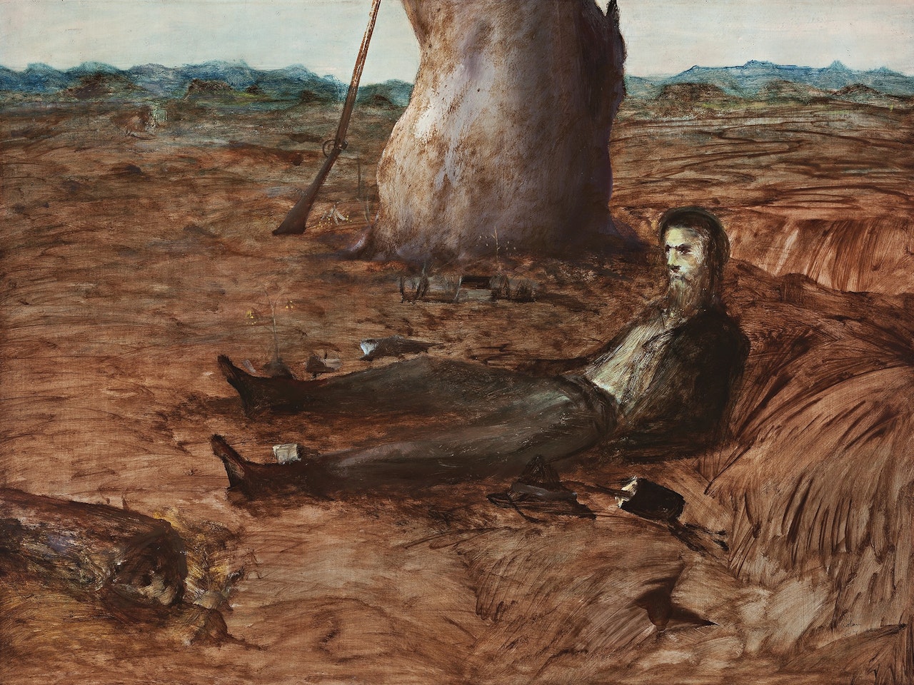 BURKE LAY DYING by Sidney Nolan