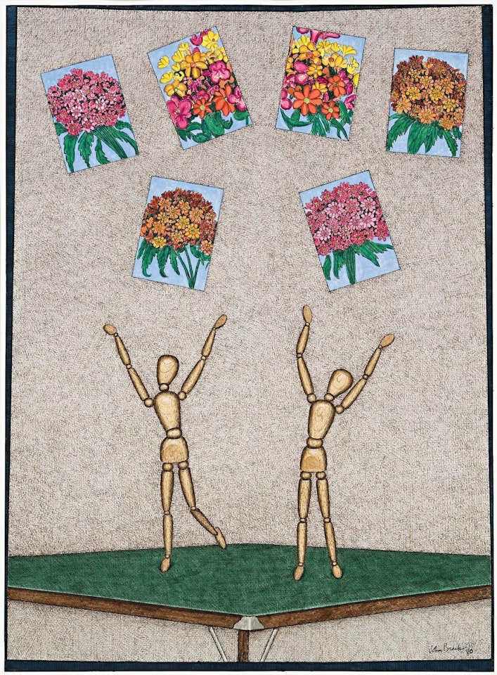 SIX CARDS WITH TWO FIGURES by John Brack