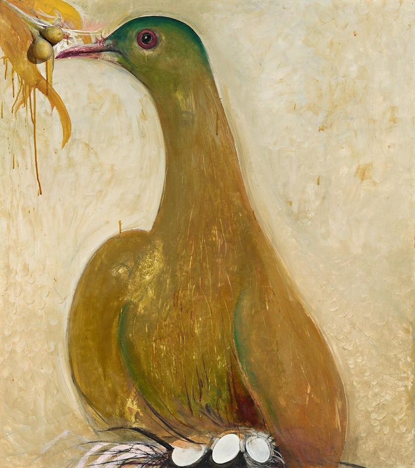 ORANGE FRUIT DOVE, FIJI by Brett Whiteley