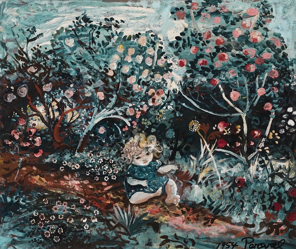 FABIAN IN THE GARDEN by John Perceval