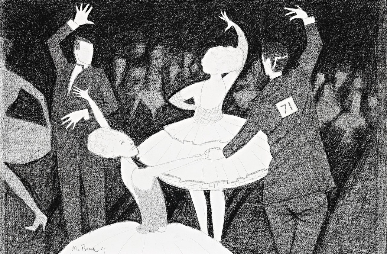 SKETCH FOR BACKS AND FRONTS by John Brack