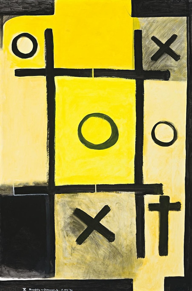 NOUGHTS AND CROSSES, SERIES 2, NO. 5 by Colin Mccahon