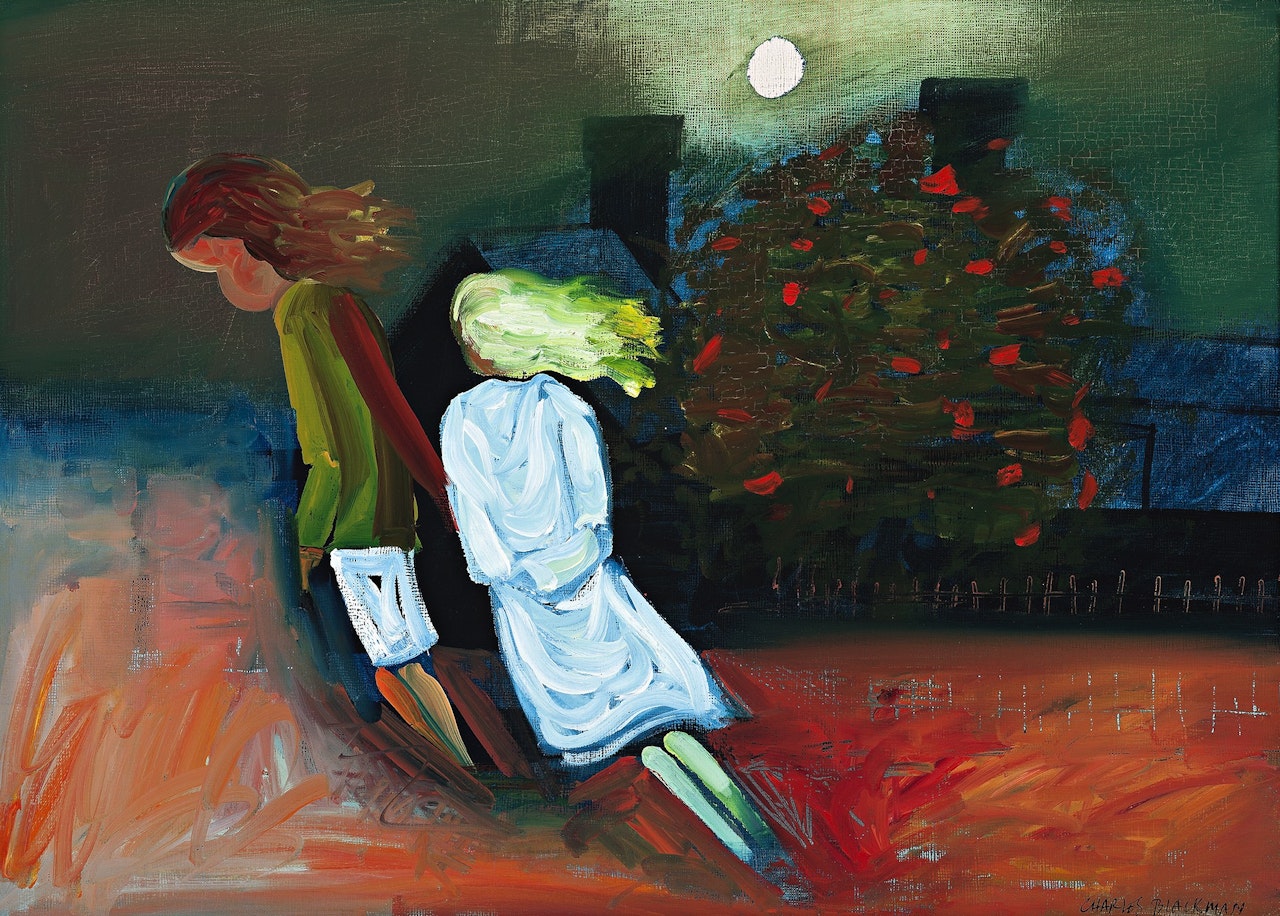 CHILDREN PLAYING by Charles Blackman