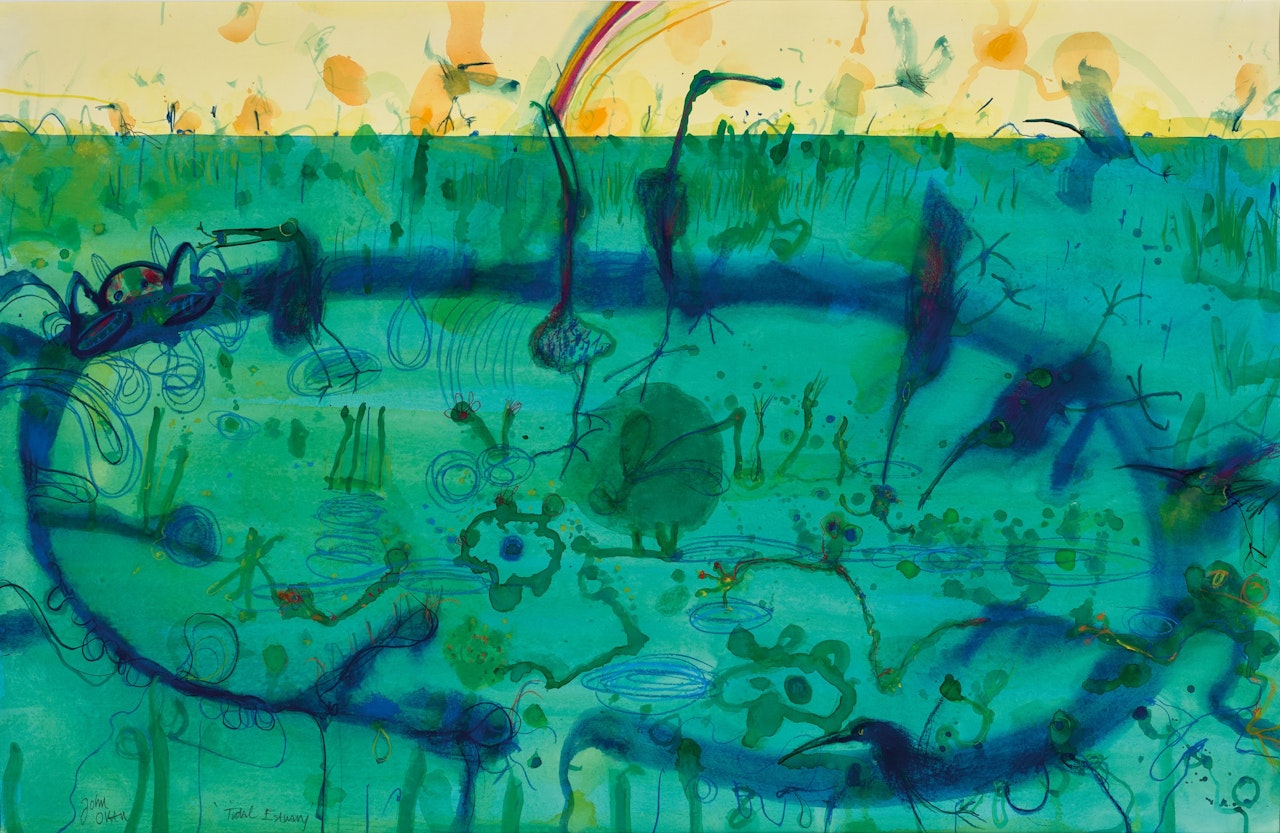 TIDAL ESTUARY by John Olsen