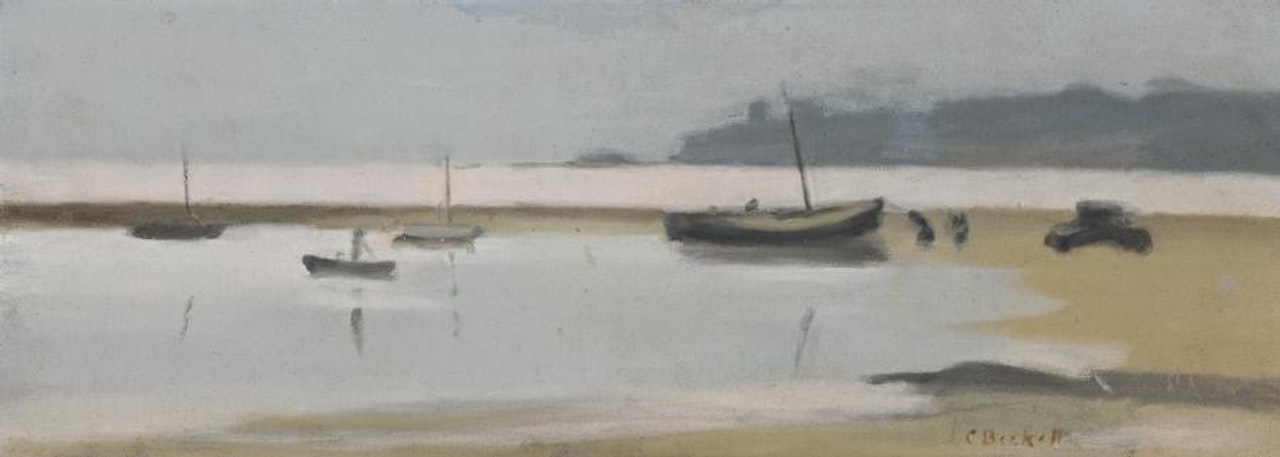 MISTY DAY, TOWARDS BLACK ROCK by Clarice Beckett