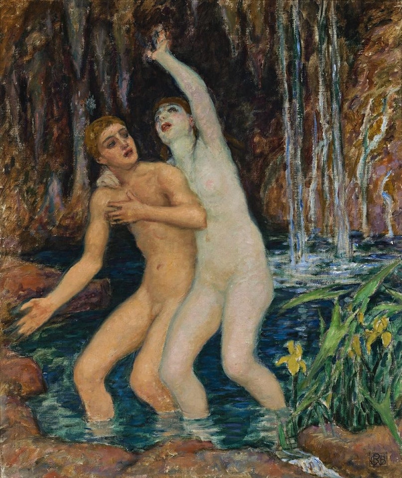 THE NYMPH OF SALMACIS by Rupert Charles Wulsten Bunny